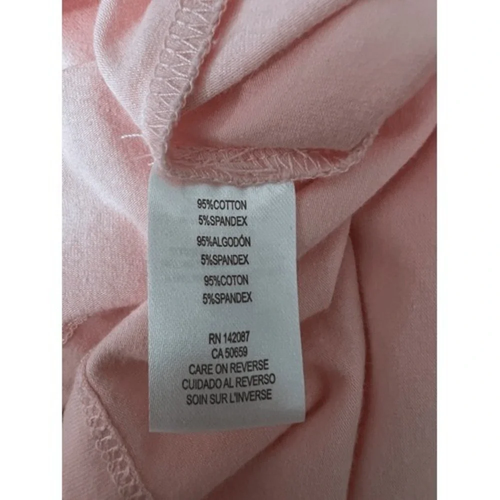 Simply Noelle Open Front Cardigan Womens L XL Peach Lightweight Long Sleeve